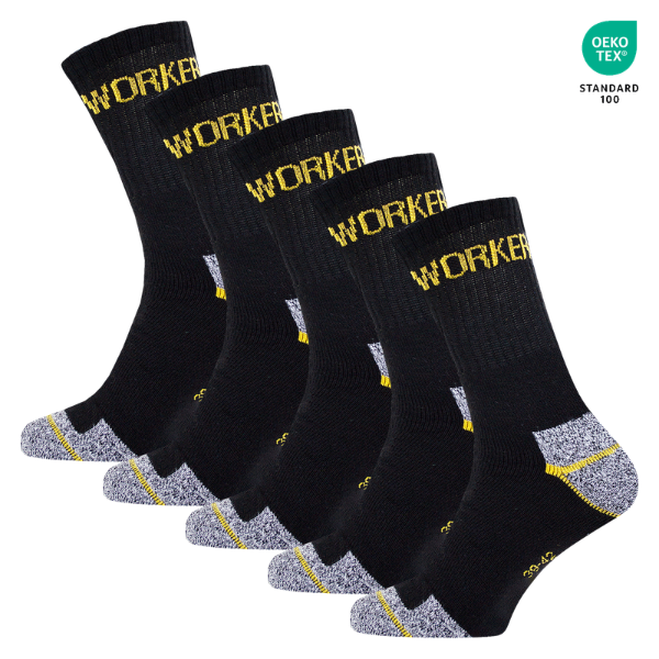 WORKDRY™ – DELOVNE NOGAVICE 5-V-1 Z OEKO-TEX CERTIFIKATOM (KOMPLET 5 KOSOV)