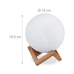 Svetilka 3D imitacija lune, Eclipse