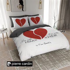 Posteljnina PIERRE CARDIN "HEART RED"