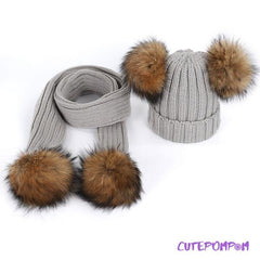 IZJEMNO TOPEL SET - KAPA IN ŠAL CUTEPOMPOM®