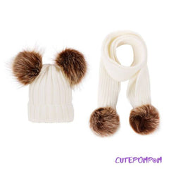 IZJEMNO TOPEL SET - KAPA IN ŠAL CUTEPOMPOM®