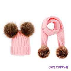 IZJEMNO TOPEL SET - KAPA IN ŠAL CUTEPOMPOM®