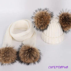 IZJEMNO TOPEL SET - KAPA IN ŠAL CUTEPOMPOM®