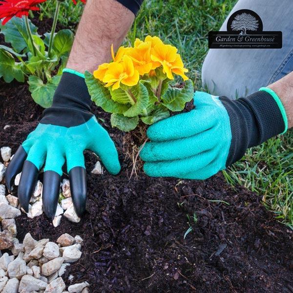 Vrtnarske rokavice s 4 kremplji za kopanje Garden & Greenhouse