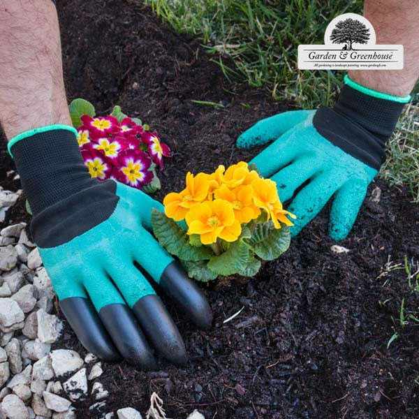 Vrtnarske rokavice s 4 kremplji za kopanje Garden & Greenhouse